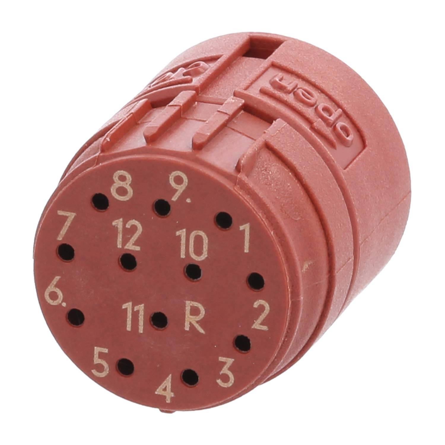 Phoenix Contact M23 RF Crimp-Kontakteinsatz Buchse Crimpanschluss, Polzahl 12-polig 150V, 8A, Farbe rotbraun - 50 Stück