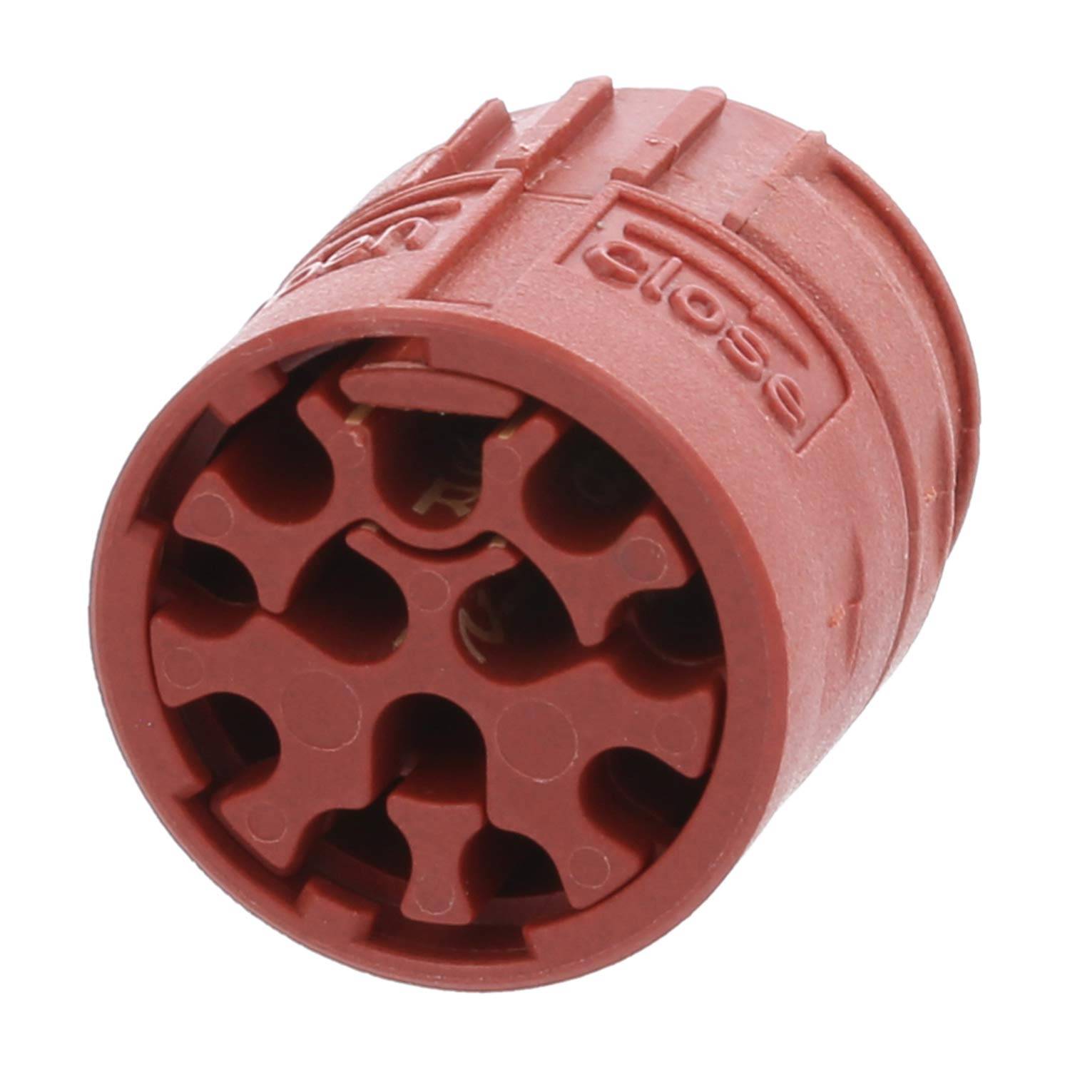 Phoenix Contact M23 RF Crimp-Kontakteinsatz Buchse Crimpanschluss, Polzahl 12-polig 150V, 8A, Farbe rotbraun - 50 Stück