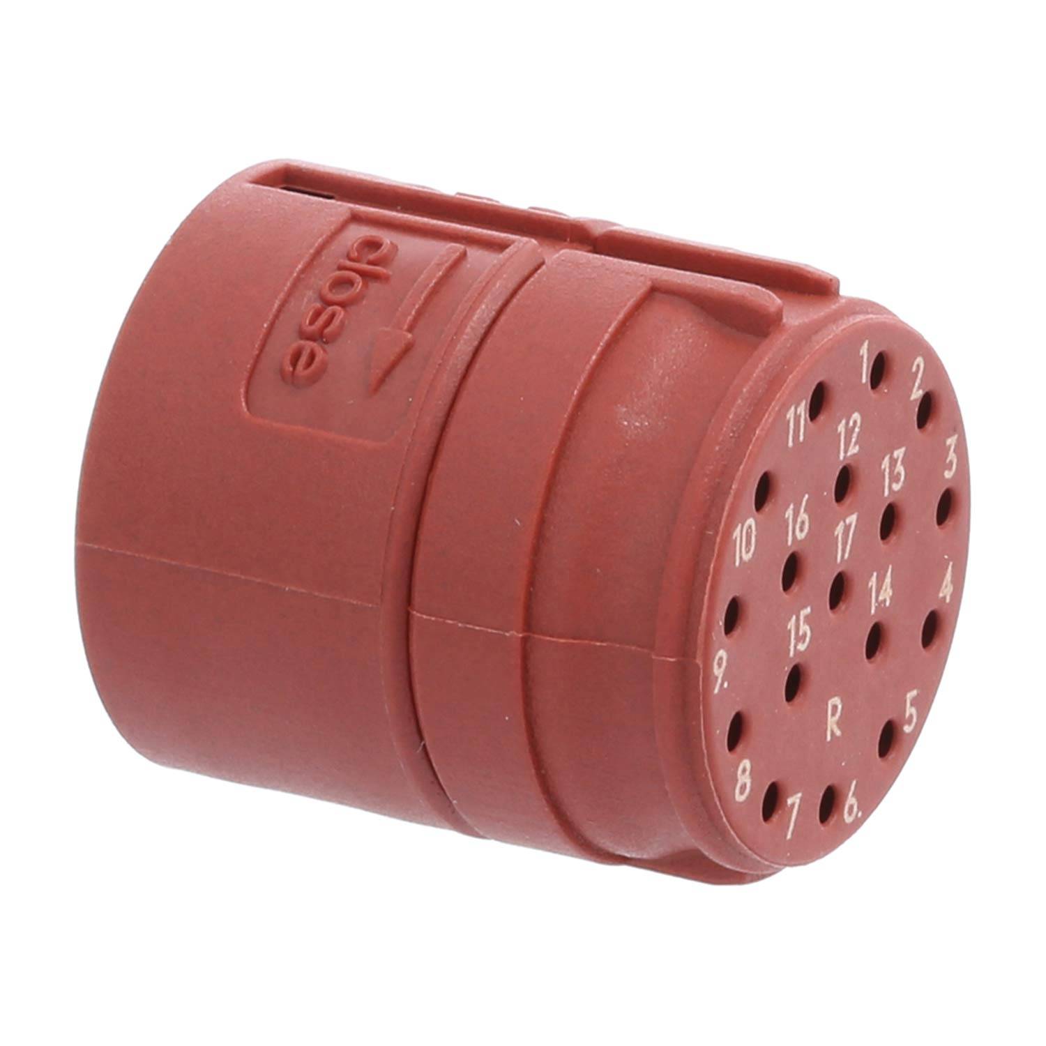 Phoenix Contact M23 RF Crimp-Kontakteinsatz Stift Crimpanschluss, Polzahl 17-polig 100V, 8A, Farbe rotbraun - 20 Stück