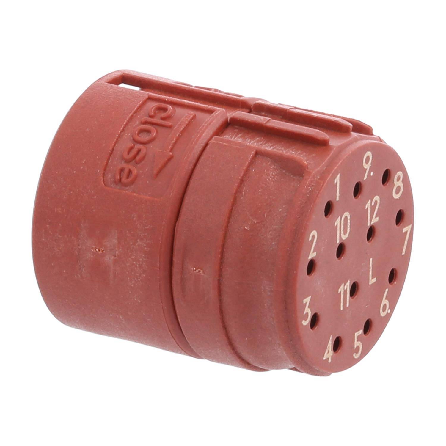 Phoenix Contact M23 RF Crimp-Kontakteinsatz Buchse Crimpanschluss, Polzahl 12-polig 150V, 8A, Farbe rotbraun - 10 Stück