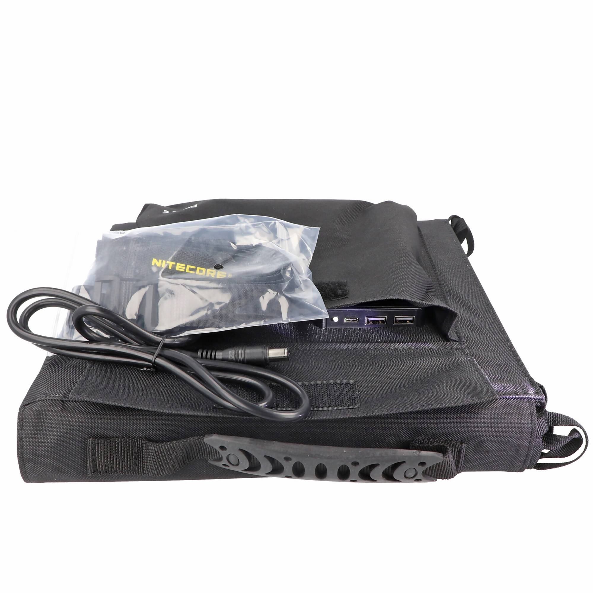 Nitecore FSP100 faltbares Solarpanel mit max. 100W, max. 3A Ausgang, mit USB-C, USB-A Ausgang