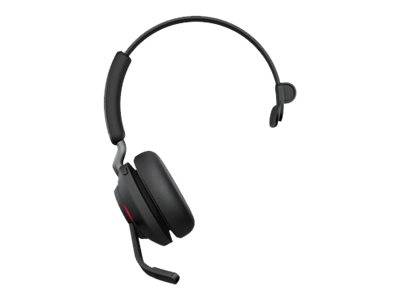 Jabra Evolve2 65 monaural On Ear Headset Bluetooth® Mono Schwarz Lautstärkeregelung, Batterieladeanzeige, Mikrofon-Stummschaltung