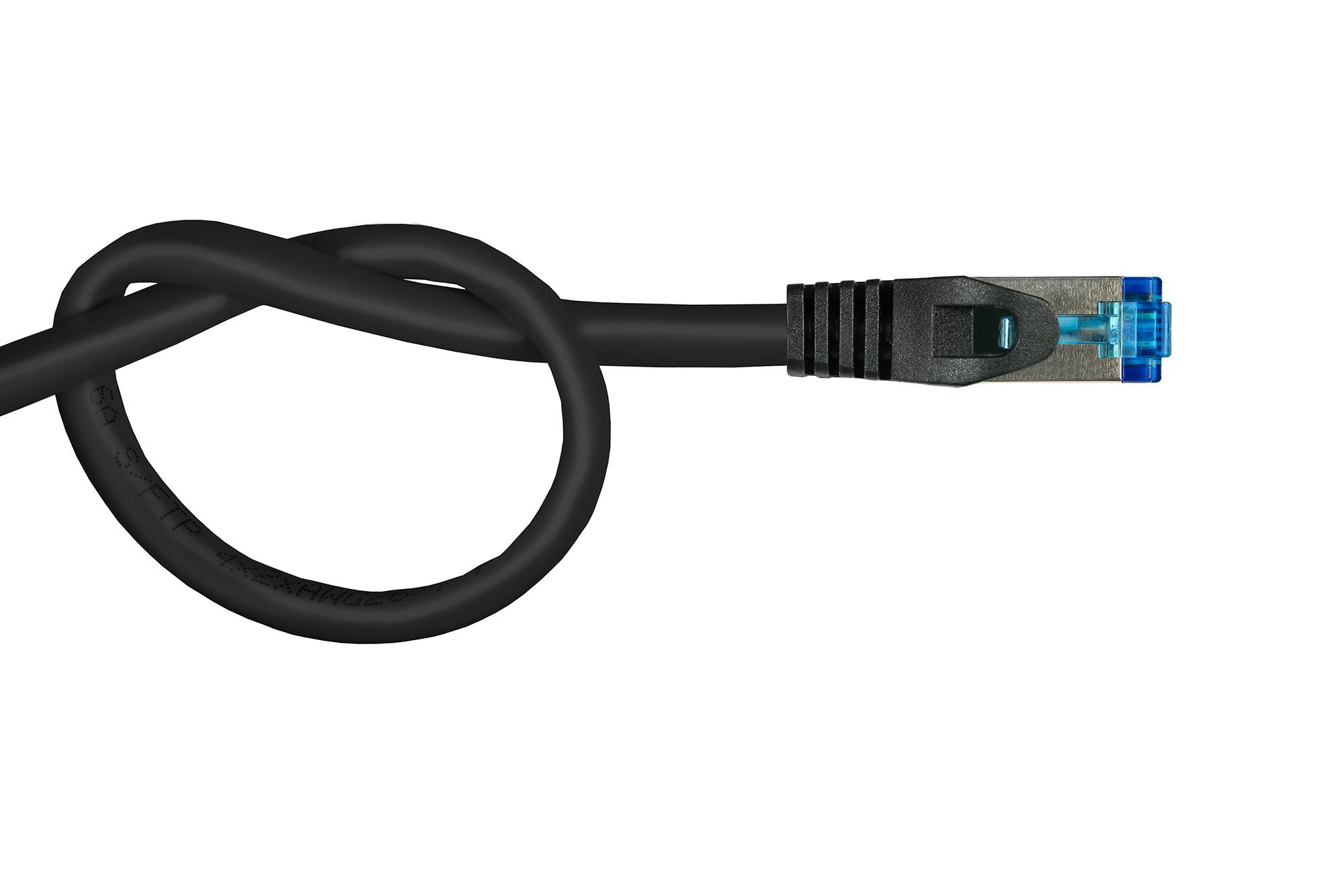 RNS® Patchkabel SmartFLEX, Cat.6A, S/FTP, PiMF, halogenfrei, 500MHz, schwarz, 0,25m, Good Connections®
