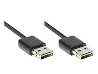 GOOD CONNECTIONS - Alcasa 2212-EU030, 3 m, USB A, USB A, USB 2.0, Männlich/Weiblich, Schwarz