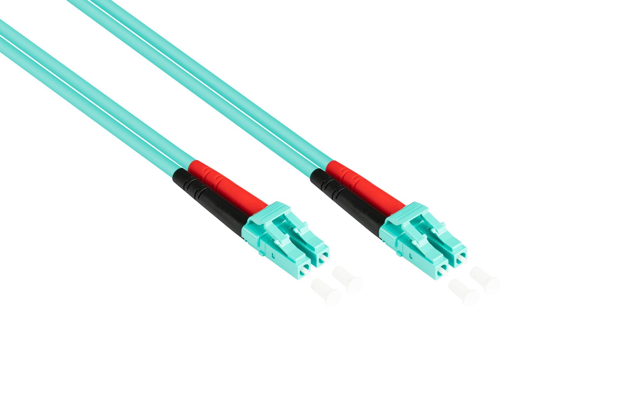 kabelmeister® Patchkabel LWL Duplex OM3 (Multimode, 50/125) LC/LC, 3m