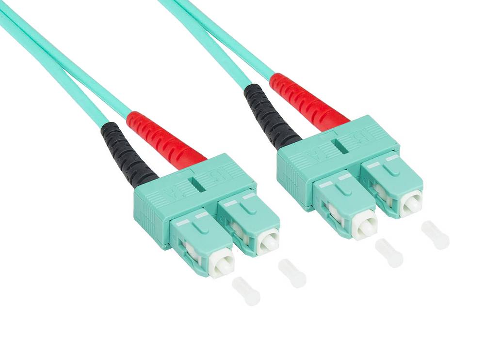 Good Connections® Patchkabel LWL Duplex OM3 (Multimode, 50/125) SC/SC, 0,5m