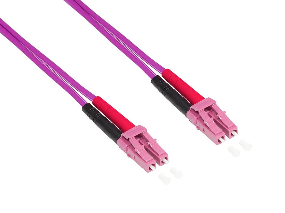 Good Connections® Patchkabel LWL Duplex OM4 (Multimode, 50/125) LC/LC, 15m