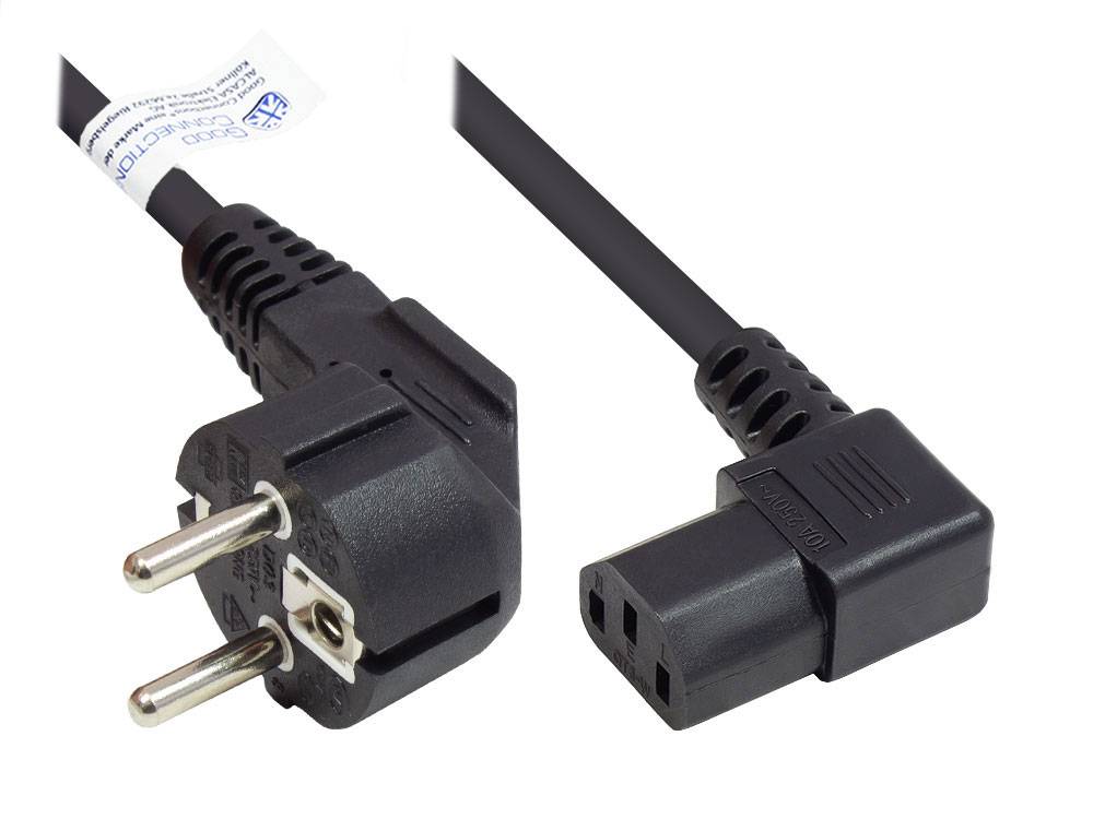 Good Connections P0131-S018 - 1,8 m - Netzstecker Typ E+F - C13-Koppler - H05VV-