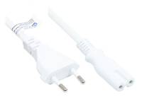 GOOD CONNECTIONS - Alcasa P0370-W005, 0,5 m, Netzstecker Typ C, C7-Koppler, H03VVH2-F, 250 V, 2.5 A