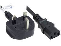 GOOD CONNECTIONS - Alcasa P7030-S018, 1,8 m, Netzstecker Typ G, C13-Koppler, H05VV-F, 250 V, 10 A