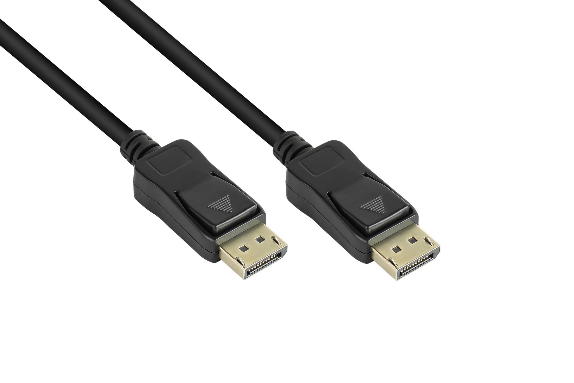 Good Connections® Anschlusskabel DisplayPort 1.2, 4K / UHD @60Hz, vergoldete Kontakte, OFC, schwarz, 5m