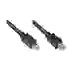 Good Connections® Anschlusskabel Mini DisplayPort 1.2, Stecker beidseitig, vergoldet, schwarz, 1m
