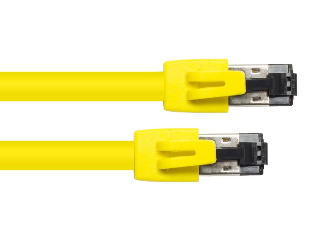 Good Connections® RNS® Patchkabel Cat. 8.1, S/FTP, PiMF, halogenfrei (LSZH), 2000MHz, 40Gbit/s, gelb, 20m