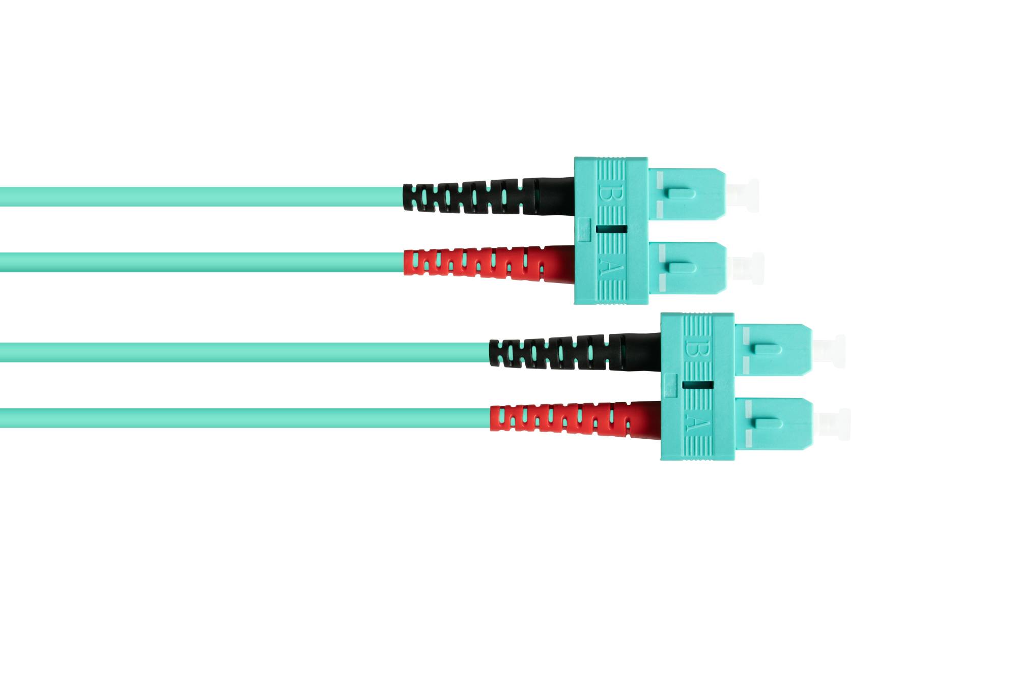 kabelmeister® Patchkabel LWL Duplex OM3 (Multimode, 50/125) SC/SC, 0,5m