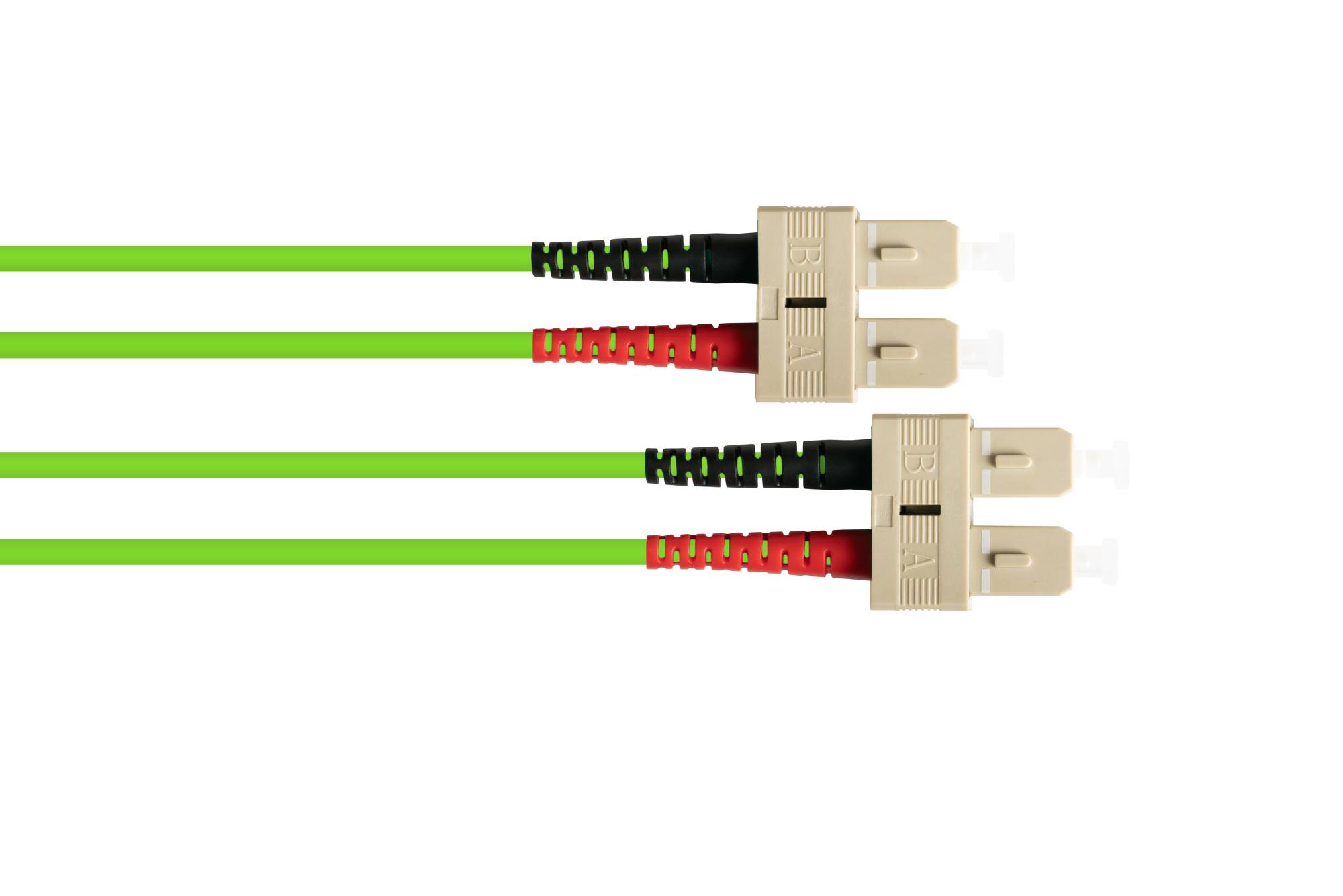 Patchkabel LWL Duplex OM5 (Multimode, 50/125) SC/SC, LSZH, austauschbare Polarität, 1m, Good Connections®