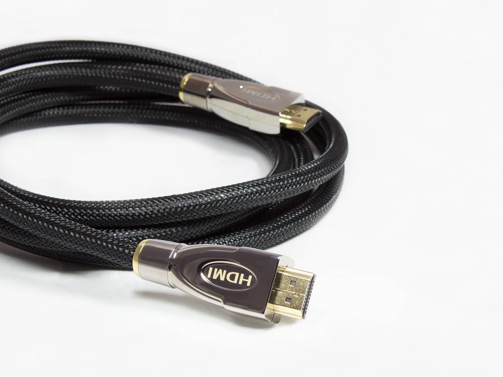 Python® Series Anschlusskabel High-Speed-HDMI® mit Ethernet 4K2K, AKTIV (Redmere Chipsatz), Nylongeflecht schwarz, 20m