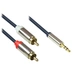 Good Connections® Audio Anschlusskabel High-Quality 3,5mm, Klinkenstecker an 2x RCA Stecker, dunkelblau, 1,5m Good Connections® Audio Anschlusskabel High-Quality 3,5mm, Klinkenstecker an 2x RCA Stecker, dunkelblau, 1,5m