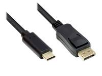 Good Connections Adapterkabel USB-C an DP1.2 schwarz 2m