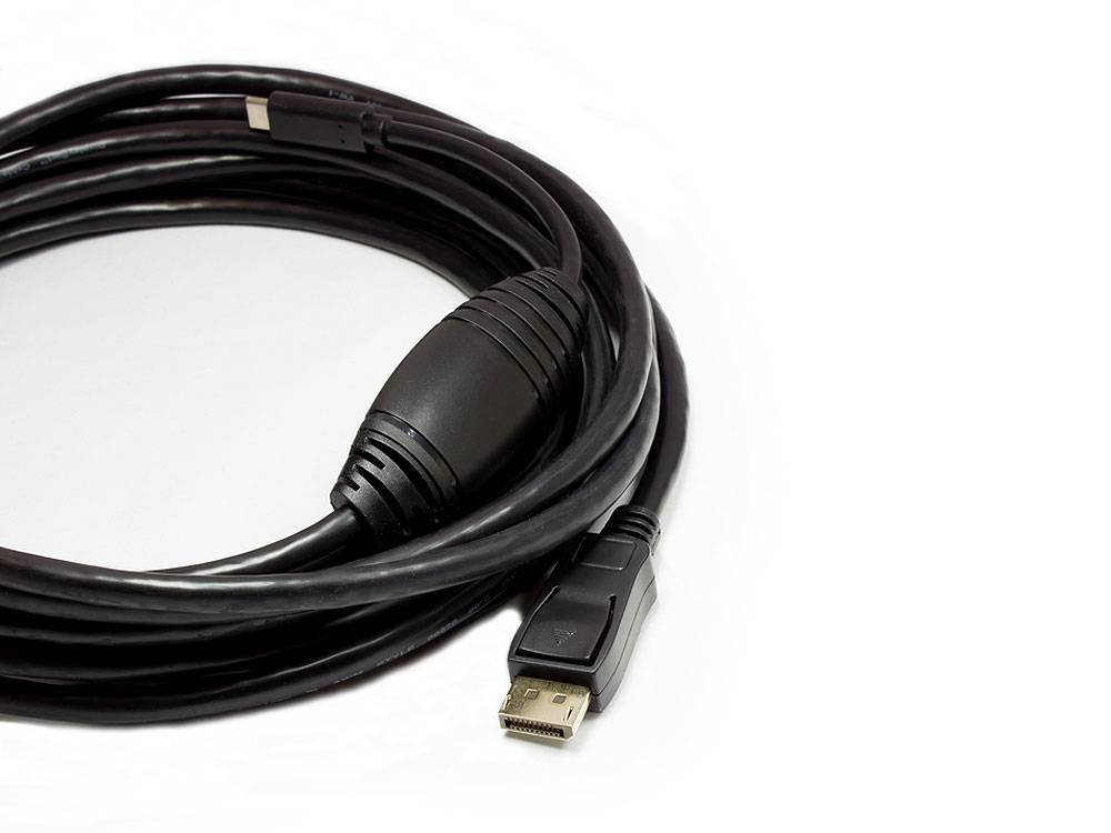 Good Connections® Adapterkabel USB-C™ Stecker an DisplayPort 1.2 Stecker, 4K2K / UHD 60Hz, CU, schwarz, 10m