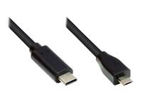 GOOD CONNECTIONS - Alcasa GC-M0124, 3 m, USB Typ-C, Micro USB Type-B, Schwarz