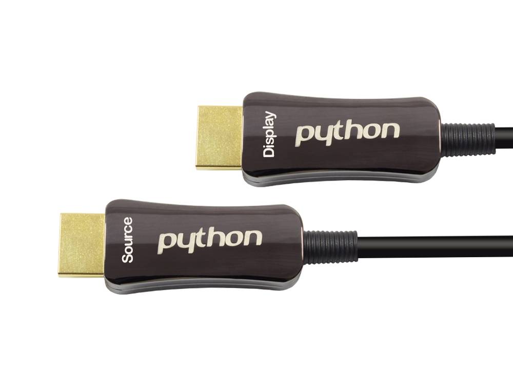 Python® Series Optisches Hybrid HDMI™ 2.0 Anschlusskabel, 4K2K / UHD 60Hz, schwarz, 2m