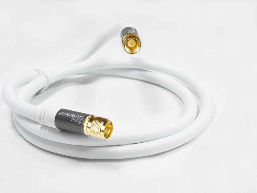 GOOD CONNECTIONS - Alcasa GC-M2084, 3 m, RG-6/UL, IEC, IEC, Weiß