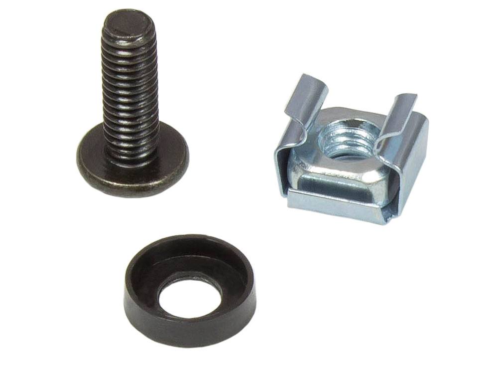 Good Connections® Befestigungssatz M6, Schrauben 20 mm, 20er Set, schwarz