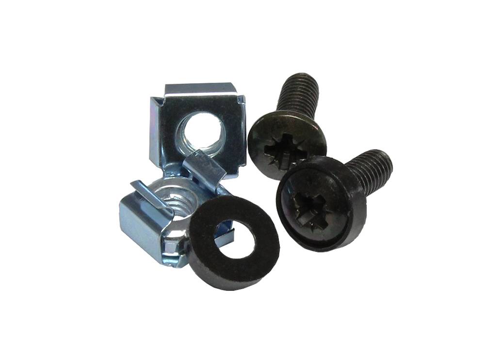 Good Connections® Befestigungssatz M6, Schrauben 20 mm, 20er Set, schwarz