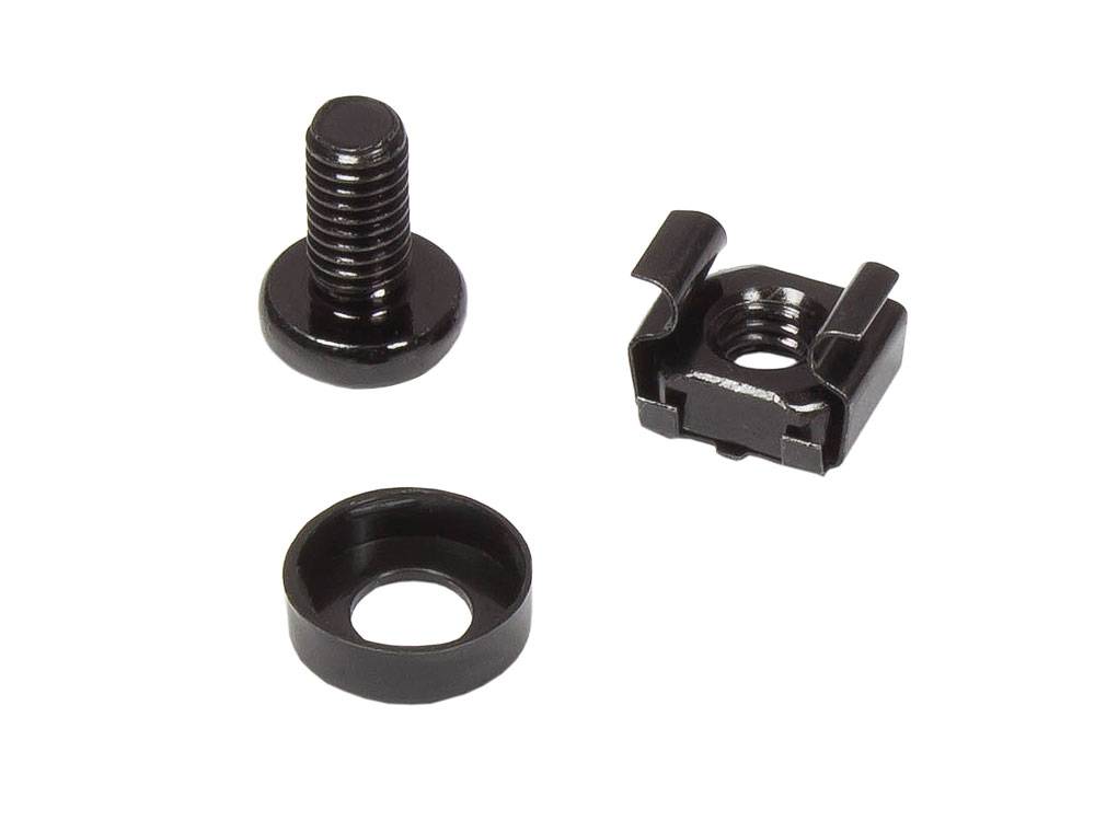 Good Connections® 19" Fachboden, seitliche Befestigung, Einbautiefe 270 mm, 2er Set, tiefschwarz (RAL9005)