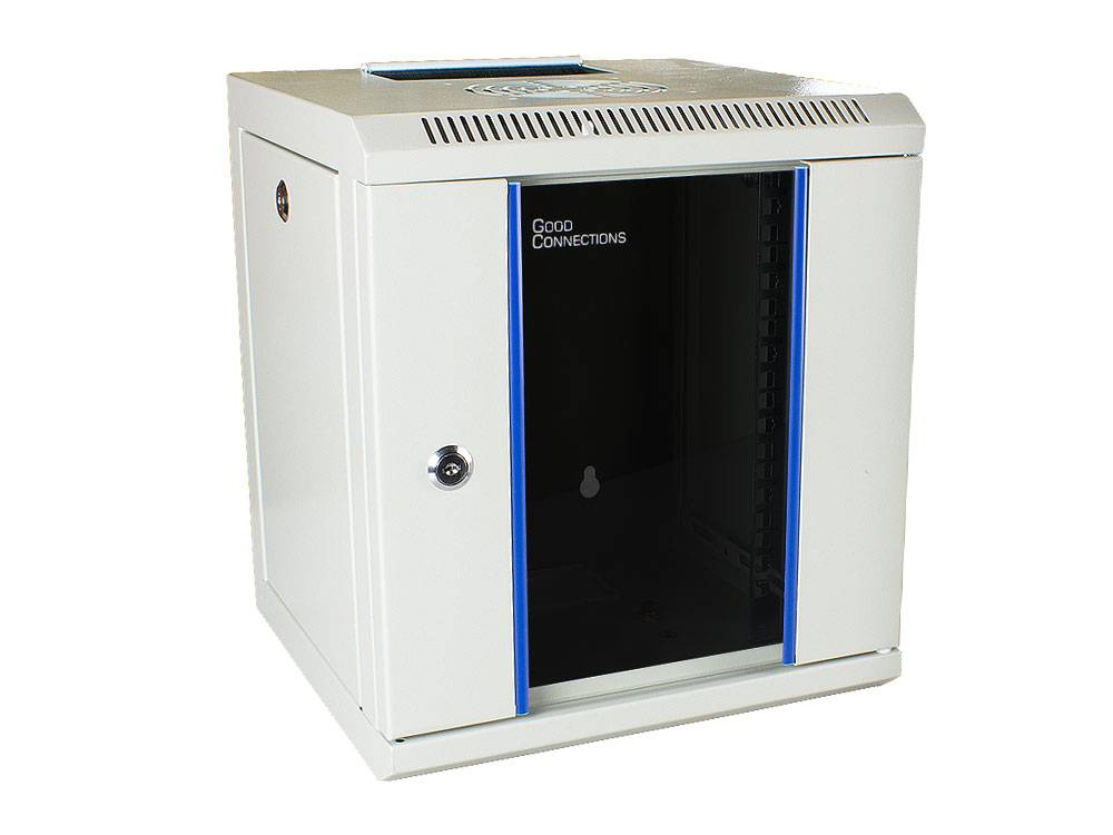 Good Connections Gehäuse - geeignet für Wandmontage - Hellgrau, RAL 7035 - 6U -