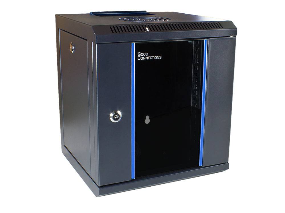 Good Connections Gehäuse - geeignet für Wandmontage - RAL 9005 - 6U - 25.4 cm (1