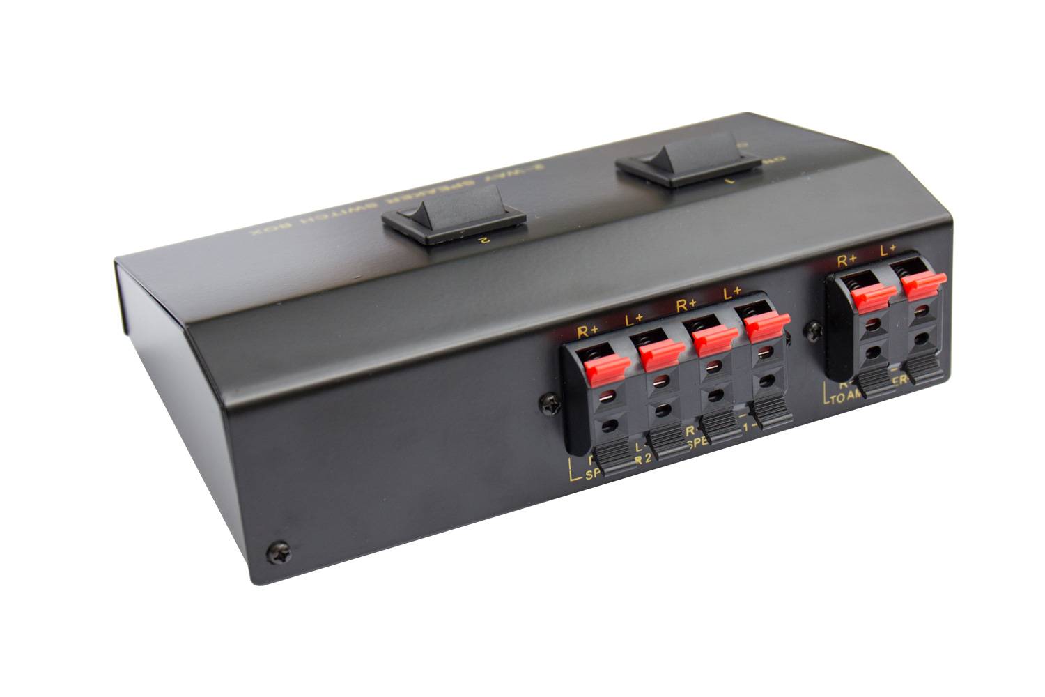 Good Connections® Lautsprecher Umschaltbox zum Anschluss von 2 Lautsprecherpaaren