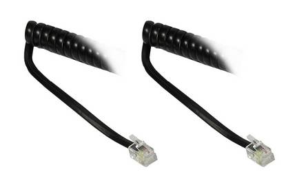 Alcasa THS-02, 2 m, RJ-10, RJ-10, Schwarz, Männlich/Männlich