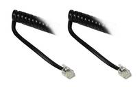 Alcasa THS-02, 2 m, RJ-10, RJ-10, Schwarz, Männlich/Männlich