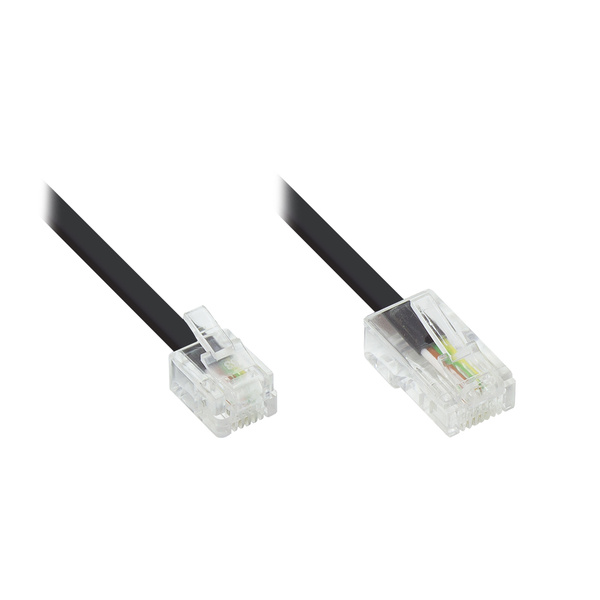 Good Connections® DSL Modem Kabel RJ11 / RJ45 schwarz 3m