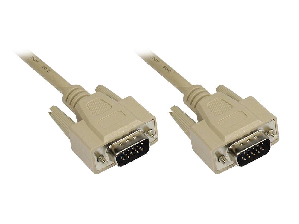 Good Connections VGA M/M 1.8m - 1,8 m - VGA (D-Sub) - VGA (D-Sub) - Männlich - Männlich - Grau