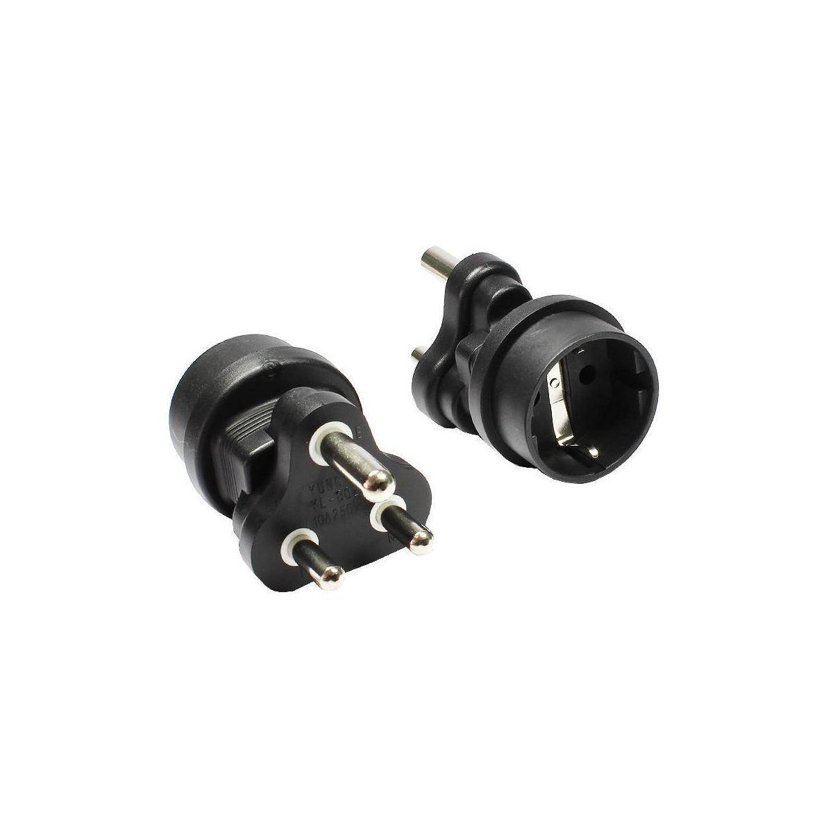 1500-ADSA1 - Stromadapter, Südafrika 3 pin Stecker auf Schutzkontakt-Buchse