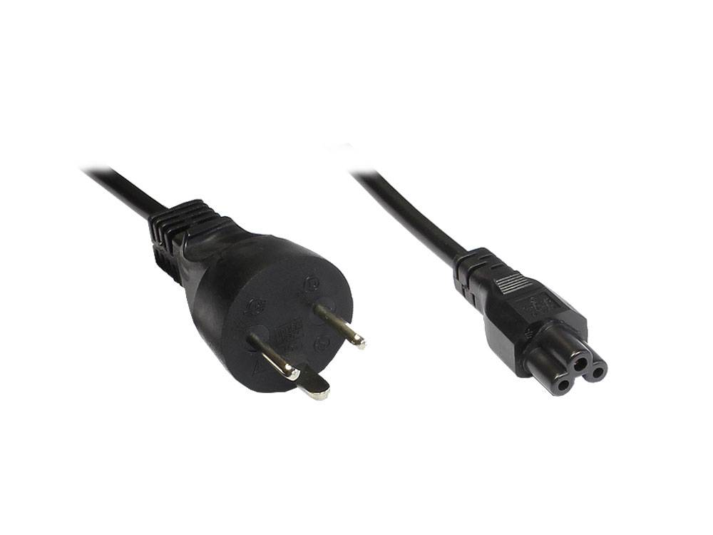 Good Connections® Netzkabel für NB Dänemark, Netzstecker an 3-pol Bu. 1,80m