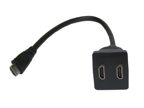 Good Connections® HDMI Y-Kabel, 1 x HDMI-Stecker an 2 x HDMI-Buchse