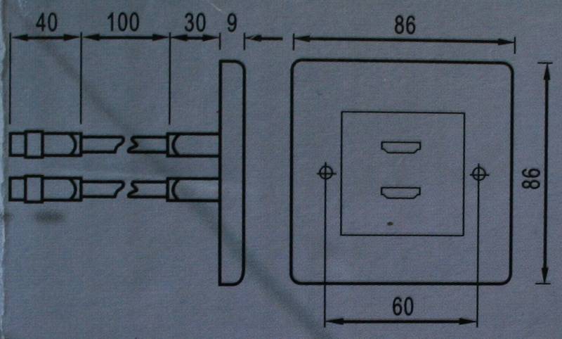 Good Connections® HDMI-Einbaurahmen/Anschlussdose, mit 2 HDMI Anschlüssen