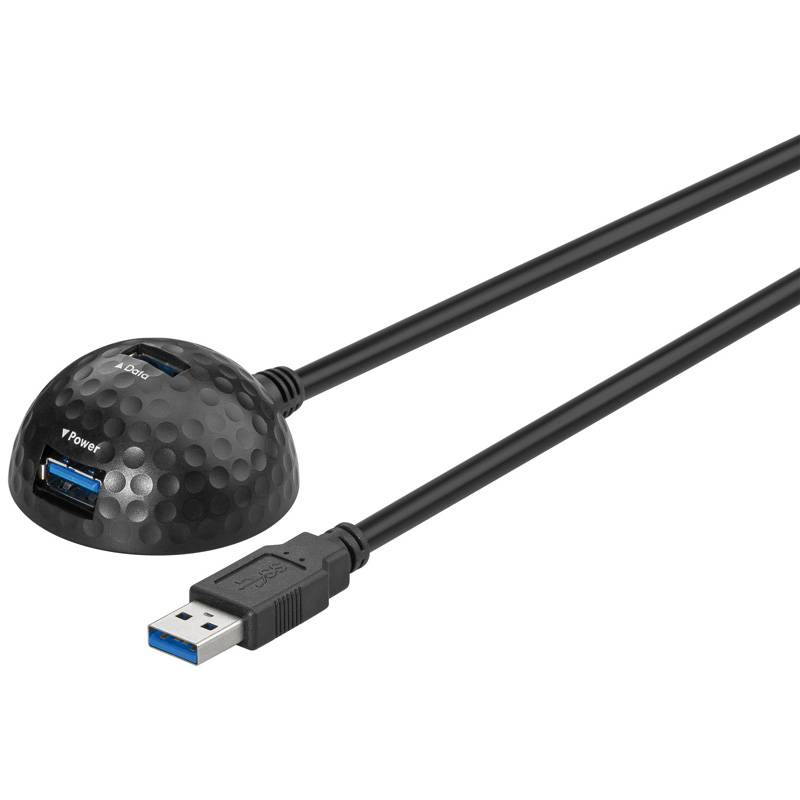 Good Connections® USB 3.0 Docking Verlängerungskabel Hi-Speed, schwarz, 1,5m