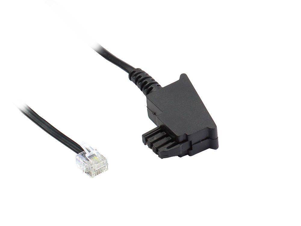 Good Connections® TAE-F Anschlusskabel für Import-Telefone, Länge: 6m