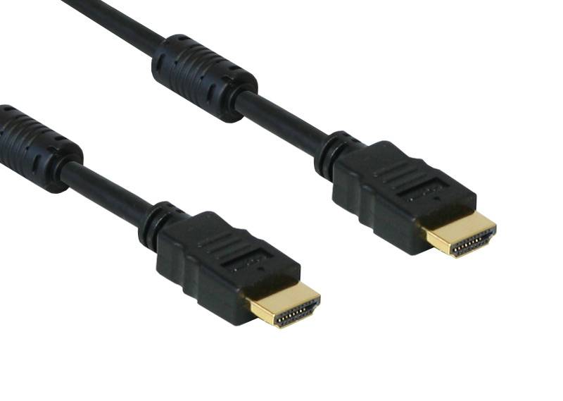 Good Connections® High-Speed-HDMI®-Kabel mit Ethernet, vergoldete Stecker mit Ferritkernen, 3m