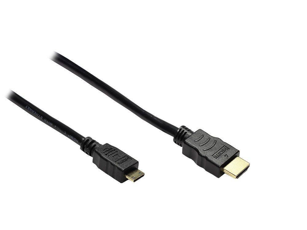 Good Connections® High-Speed-HDMI®-Kabel mit Ethernet, Standard Stecker (Typ A) auf Mini Stecker (Typ C), 3m