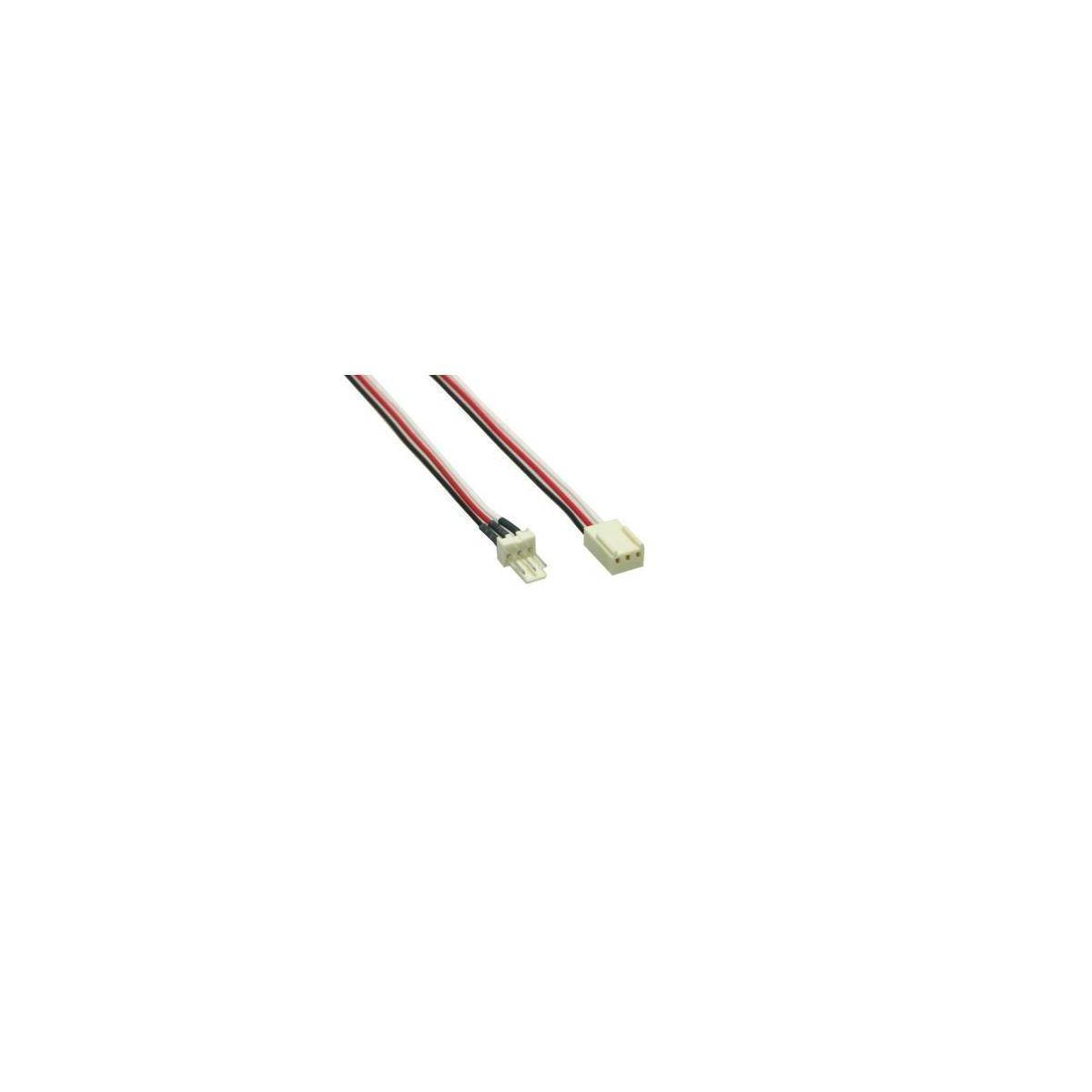 Lüfter Verlängerungskabel, 3pin Stecker/Buchse, ca. 30cm