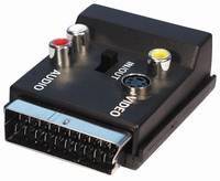 Good Connections® S-VHS Scart Adapter, 20pol Scart Stecker und Buchse