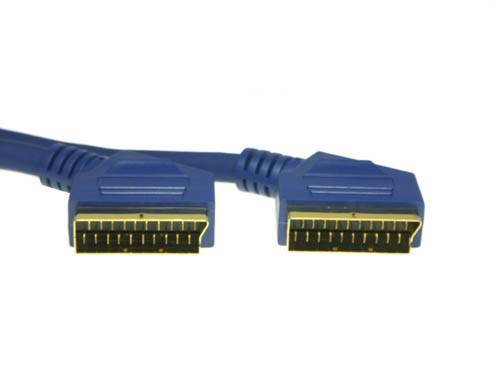 Good Connections® Anschlusskabel Scart Stecker an Stecker, High Quality, 3m