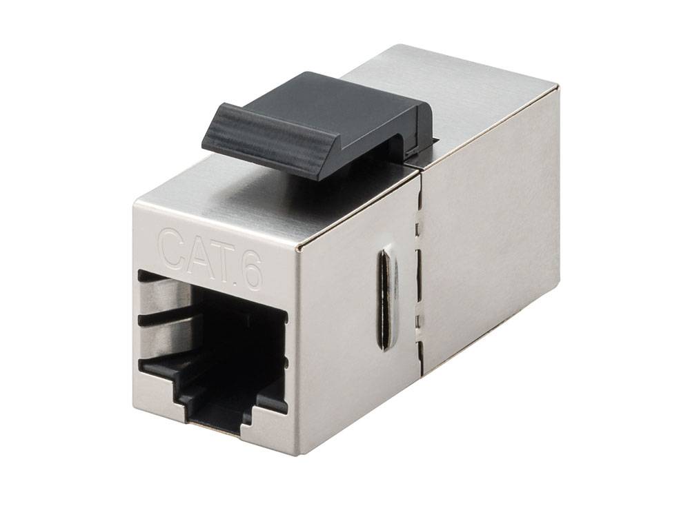 Good Connections® KeyStone Jack Cat. 6 2xRJ45, Modularkupplung 2xF, STP