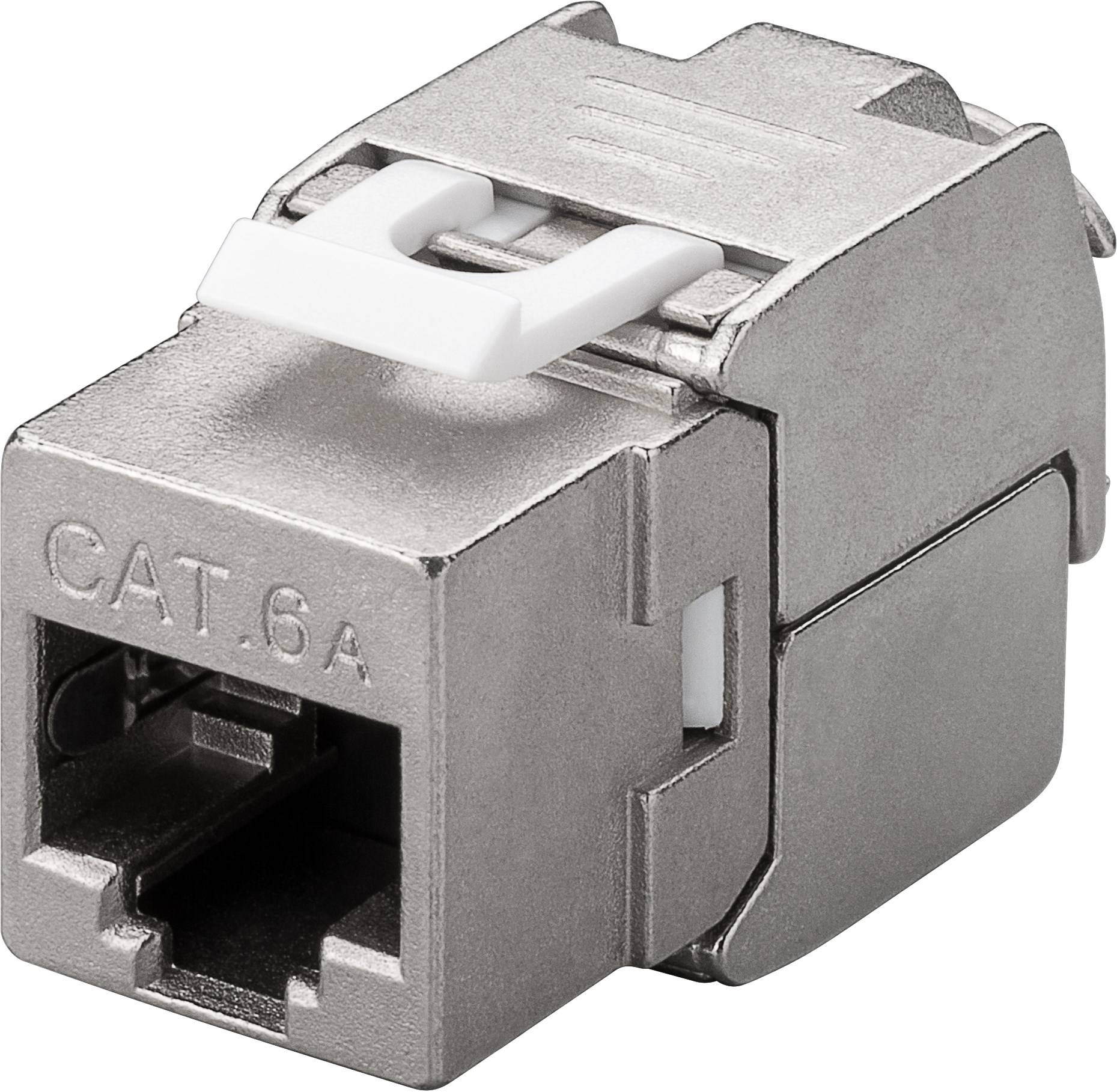 Good Connections® KeyStone RJ45 Jack, Cat. 6a, geschirmt, 500MHz, slim line
