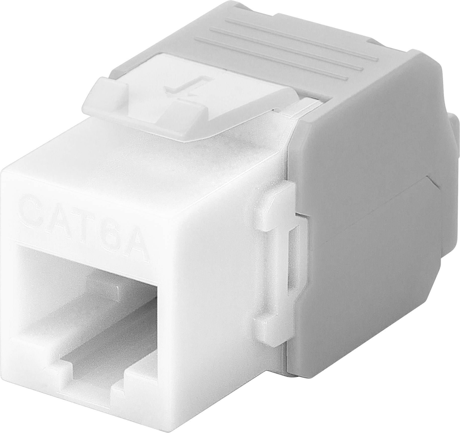Good Connections® KeyStone RJ45 Jack, Cat. 6a, ungeschirmt, 500MHz, weiß